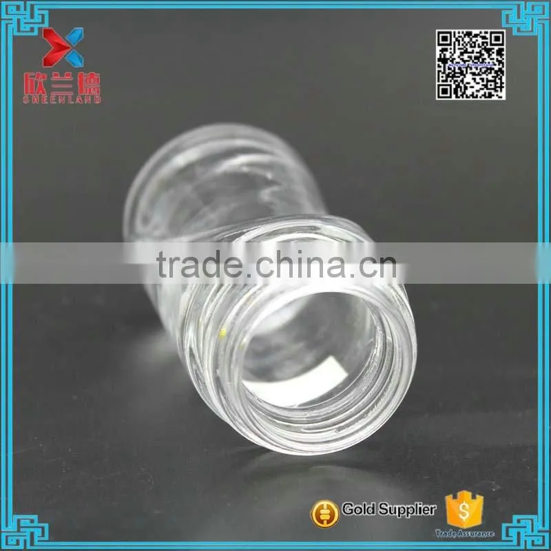 xuzhou factory cylinder round clear glass drug bottle for tablet 50ml