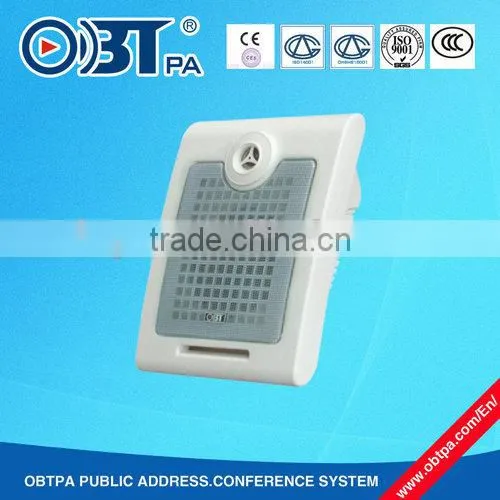 OBT-428 Wall Mount Classroom Speaker,10w Audio Plastic Speaker for Classrom