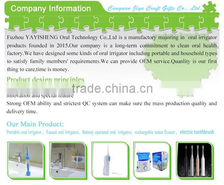 home use portable dental water flosser