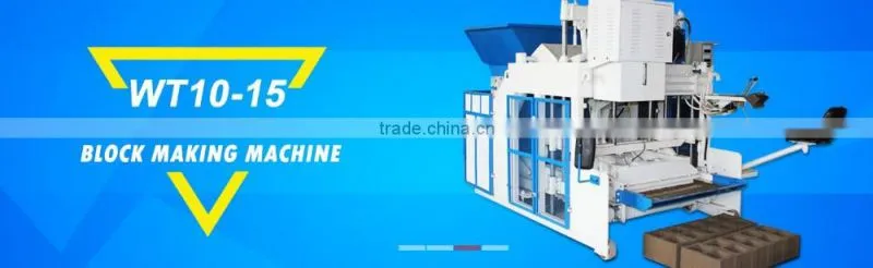 Merry Christmas WT12-15 WT10-15 concrete hollw block making machine for sale