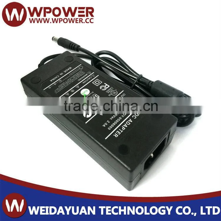 Desktop type 5V 6A power adapter 5V 6000mA power supply (5.5x2.1mm DC connecter US UK CE AU plug FCC CE SAA RoHS certificates)