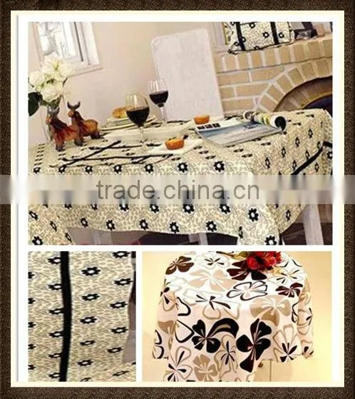 190T polyester printed taffeta fabric for tablecloth
