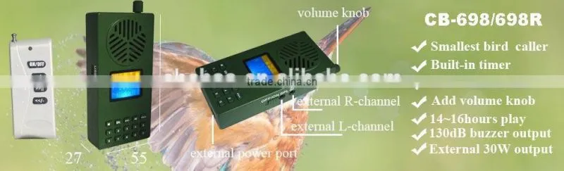 bird caller for hunting,mp3 bird callers,Built in 1800mah Battery
