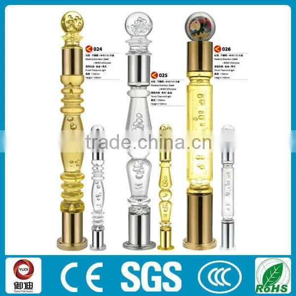 luxurious acrylic stair roman column for sale