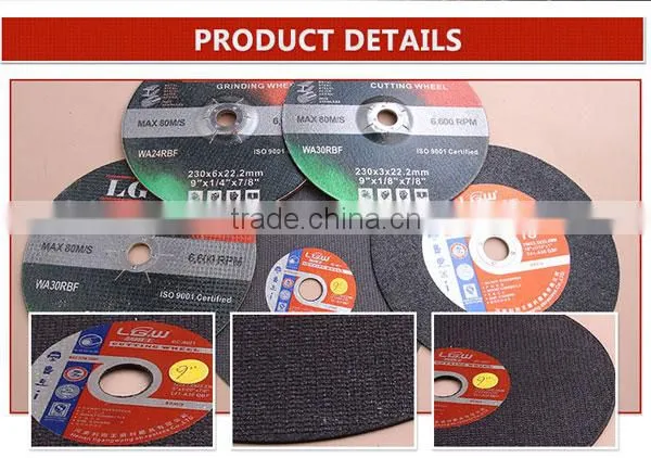 H478 Black 4.5''inch 2nets Cutting wheel for metal and stainless steel/ABRASIVES PRODUCTS from China