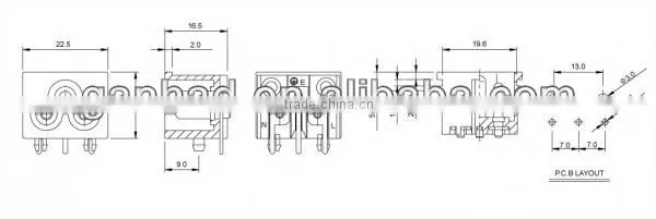 IEC 60320 Mickey C6 inlet socket
