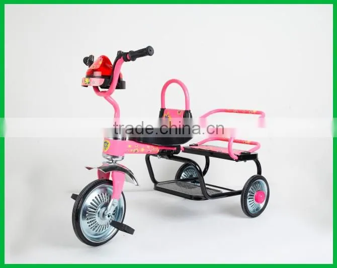 tricycle with iron frame baby ,two seats ,it is made of iron frame kids tricycle from specialty manufacturer of China