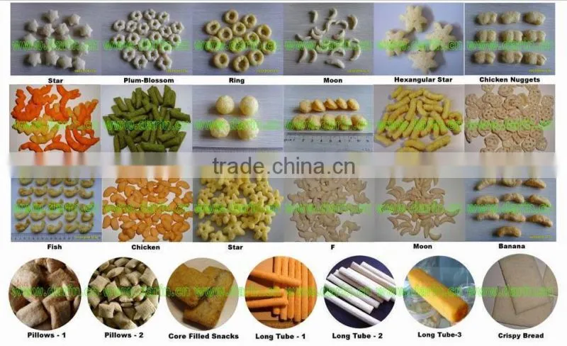 CE Certified Inflated Corn Snack Food Extruder Machine