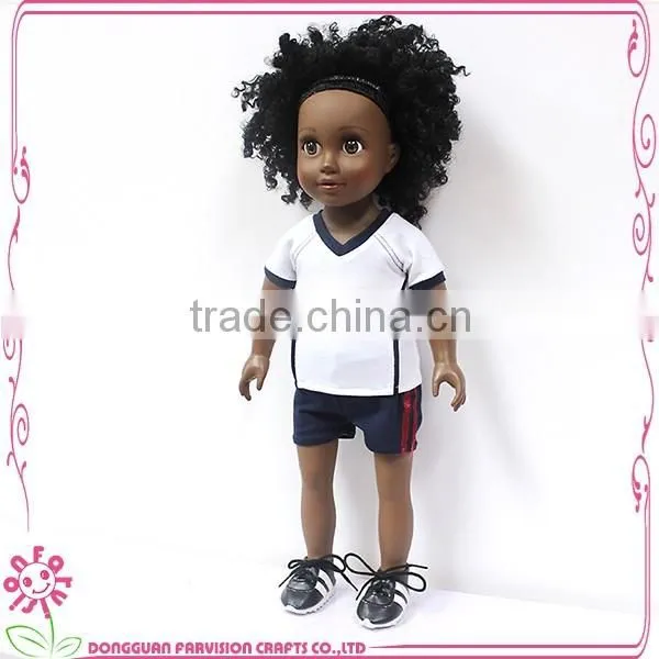 Baseball black doll with wholesale sneakers shoes for dolls