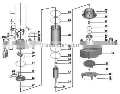 2013 year new type VN1500 Submersible sewage pump,Stainless Steel pump