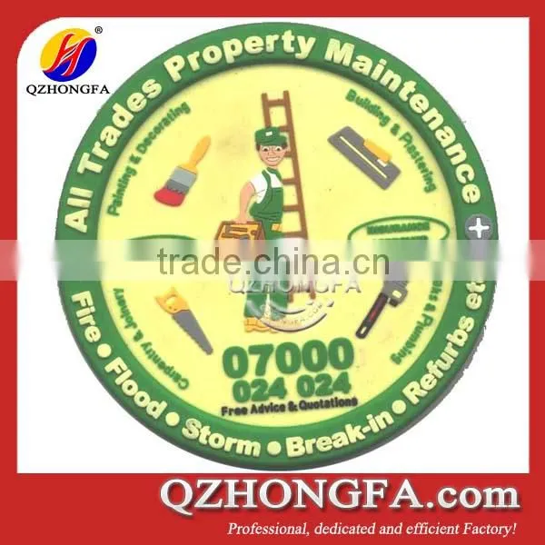 pvc rubber custom placemats and coasters rubber