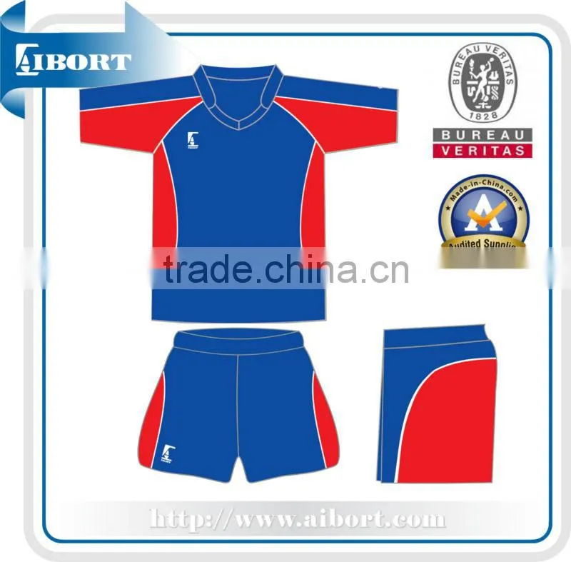 SUBRG-847-1 good quality blue yellow rugby clothes for sale