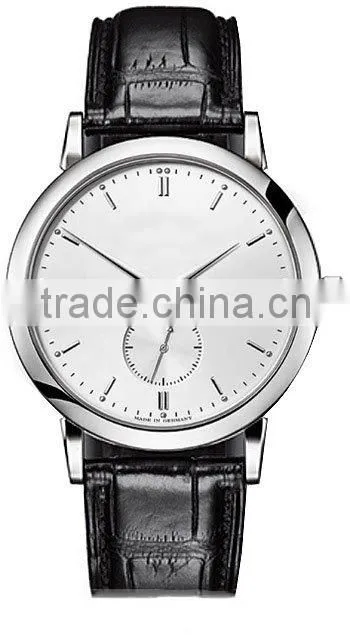 business leather alloy wrist watch men watch cheap band watch 2014 china watch factory