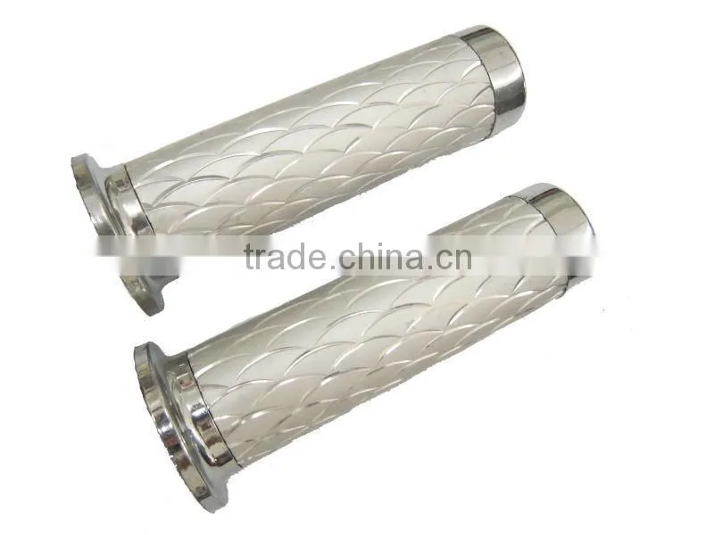 white color aluminium handlebar handle grip