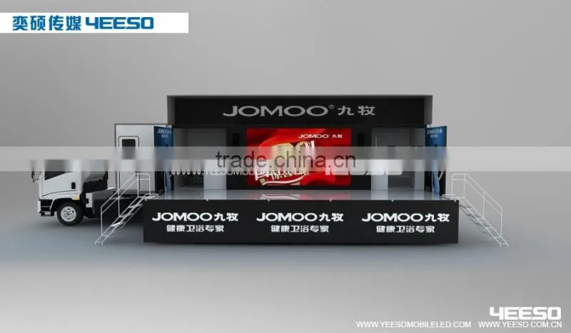 YEESO Mobile Stage Container, led mobile advertising container ,For trade shows, outdoor advertising - C40