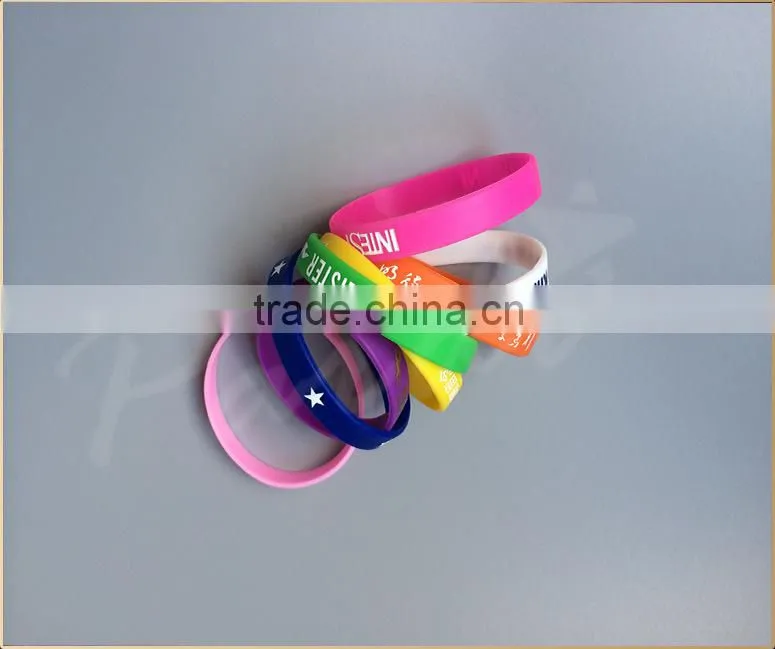 Custom silicon bracelet rubber band bracelet