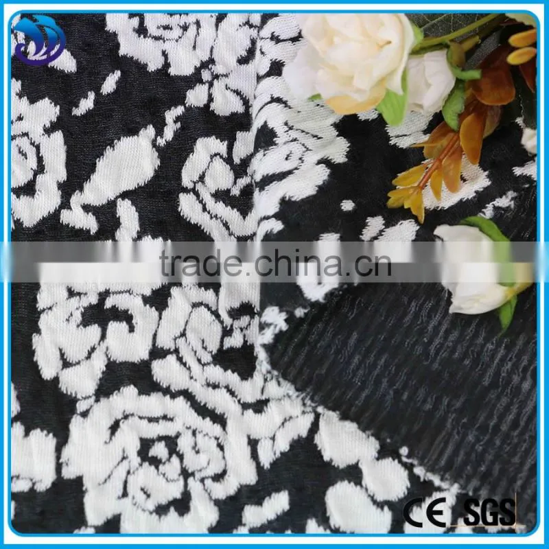 High Quality Solid Knit cotton Polyester Spandex Stretch Fabric Wholesale for Garment