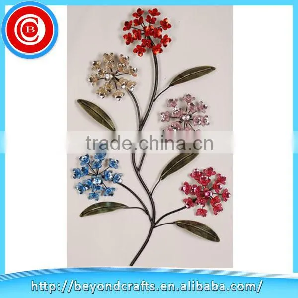 High-grade flower shape colorful acrylic bead wall decor