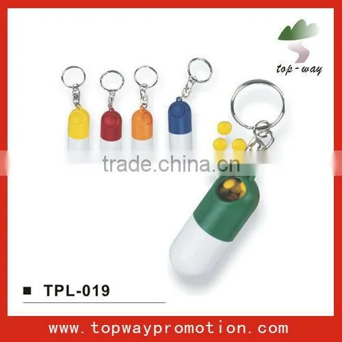 supply all kinds of pill box keychain