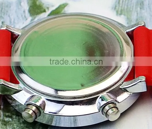 2014 new LED fashion crystal glass electronic 30ATM silicon watch(WJ-2386)