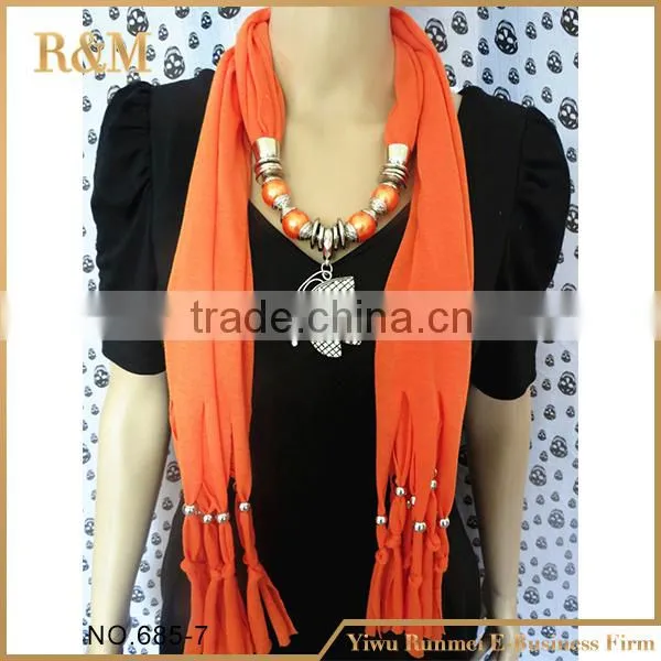 Most popular high safety jewelry pendant scarves for wholesale