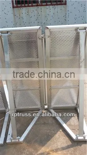 Aluminum crowd control barrier. Mojo Barrier ncert security barrier