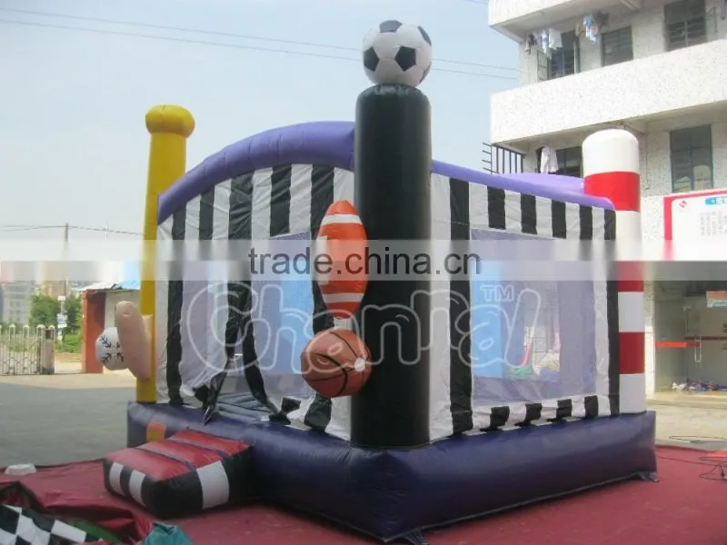 Wholesale inflatable sport jumping bouncer for Kids, inflatable basketball bouncer house for sale