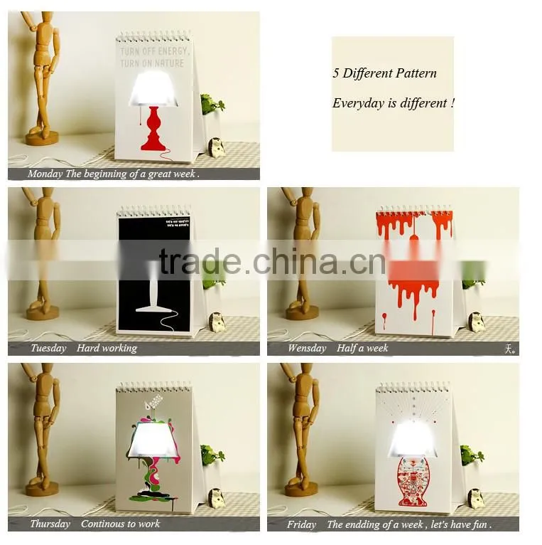 Custom USB Page By Page Lamp Desk Table Lamp LED Night Light