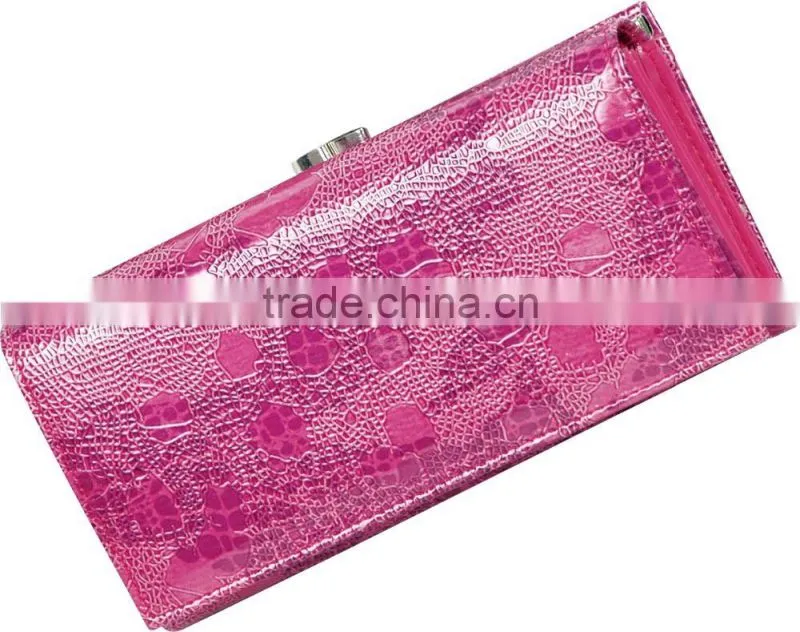 High quality Fushcia ladies leisure wallte
