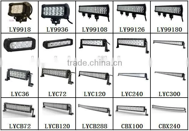single row 10W 41.5inch Curved LED bar light off road LED light bar manufacturer Cheap price