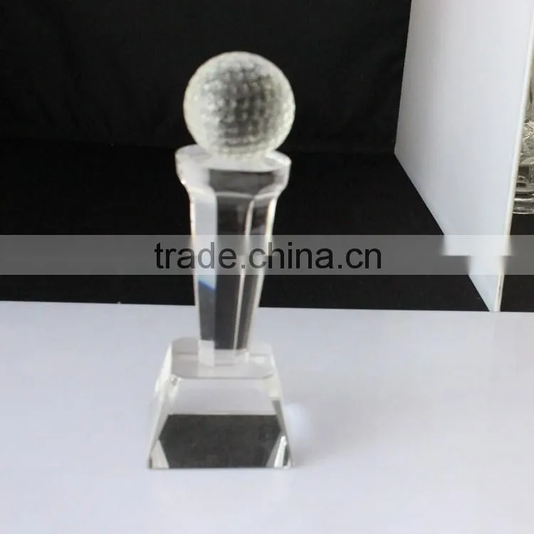 Wholesale new design ball crystal trophy for tabie decoration