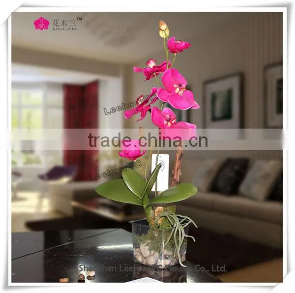 Real Touch Phalaenopsis Orchids Pink Table Flower Centerpieces