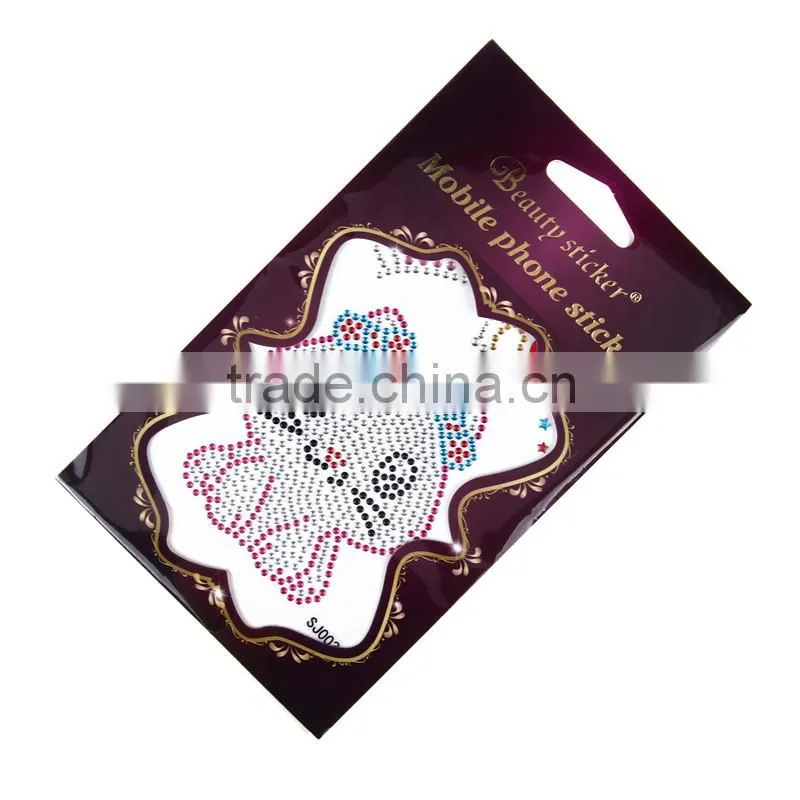 Hand Phone decoration sticker 3D metallic fashionable sticker glowing