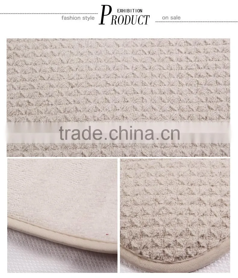 2016 new pattern Anti Slip with Washable Cover Beautiful Velvet Foot Mat