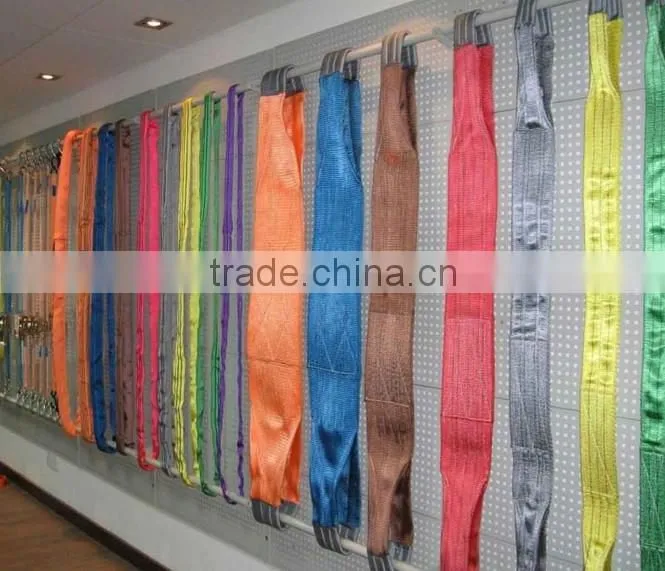 3t polyester flat webbing sling/lifting sling/lifting sling with master link