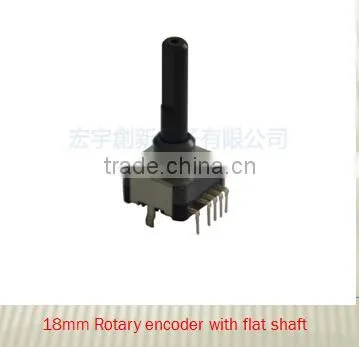 rotary encoder with flat type shaft, electric rotary encoder