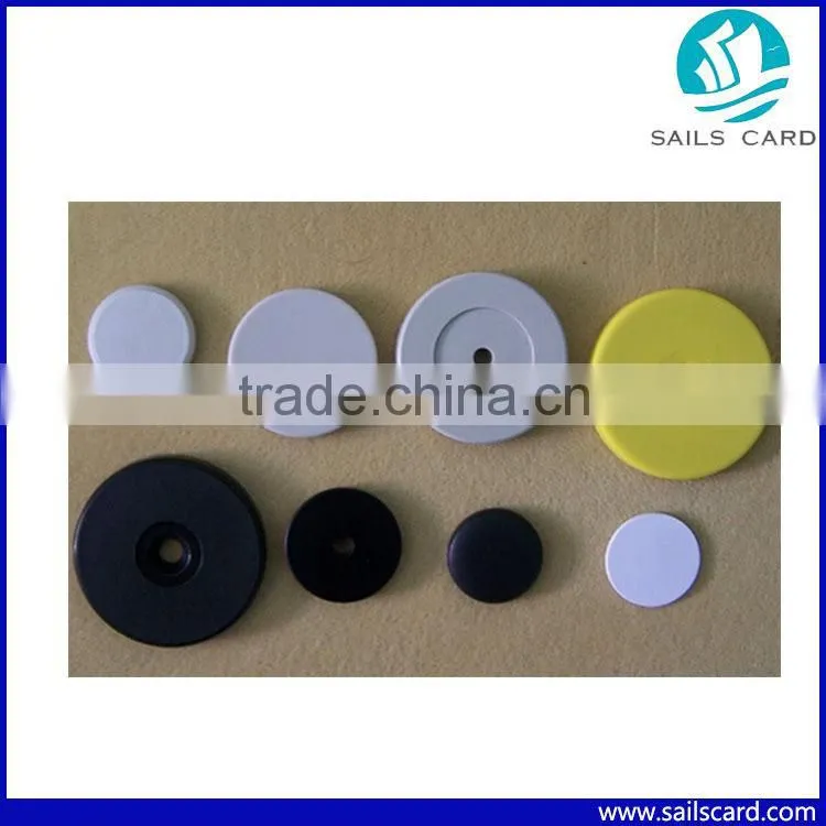 13.56MHz Dia 25mm RFID Patrol Tag For Access Control System
