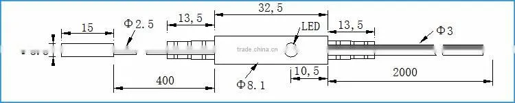 D3mm small inductive proximity switch with in-cable amplifier