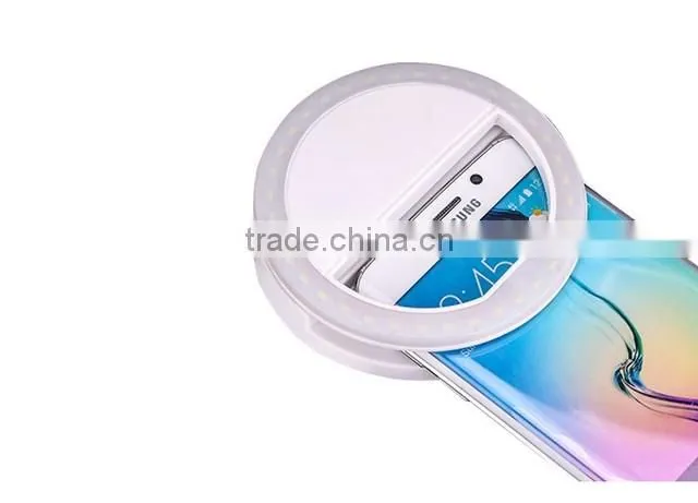Latest design portable clip on LED selfie lights case universal for selfie
