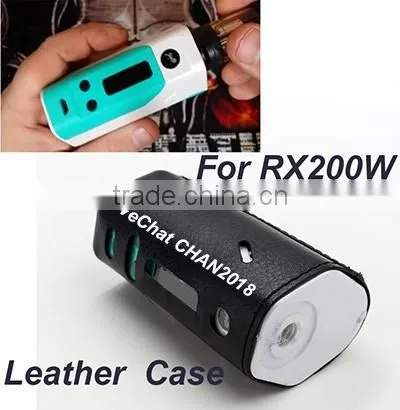 red or black RX200 TC mod leather case Antislide mod box leather skin with high quality