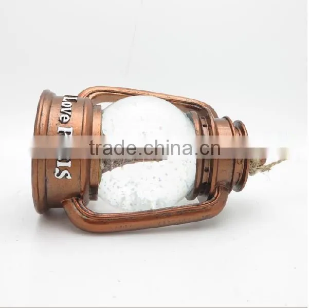 Copper color Eiffel Tower beautiful customize wedding decoration snow globe