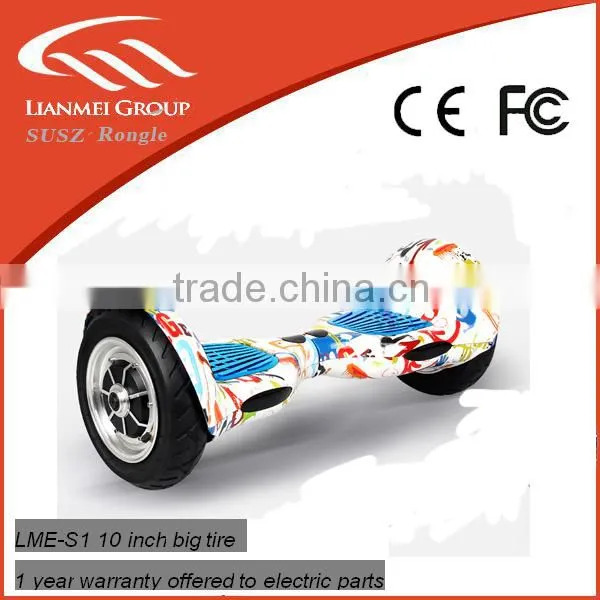 2-3 h Charging Time and No Foldable 10 inch smart balance scooter with CE ROHS UL