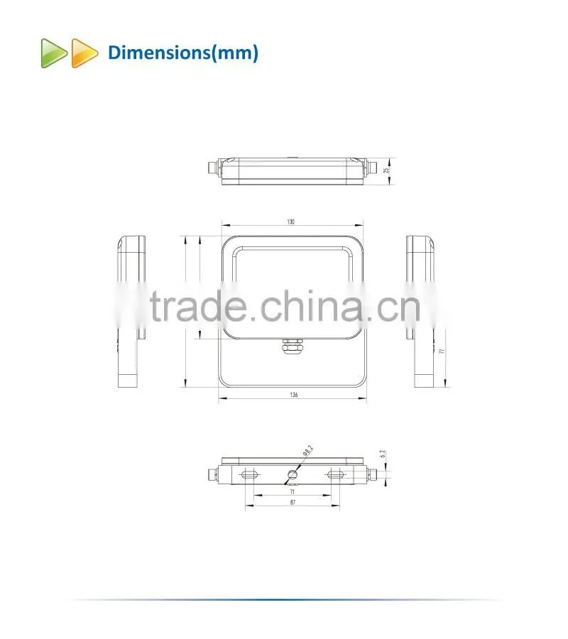 Outdoor Waterproof IPAD 10W LED Flood Light