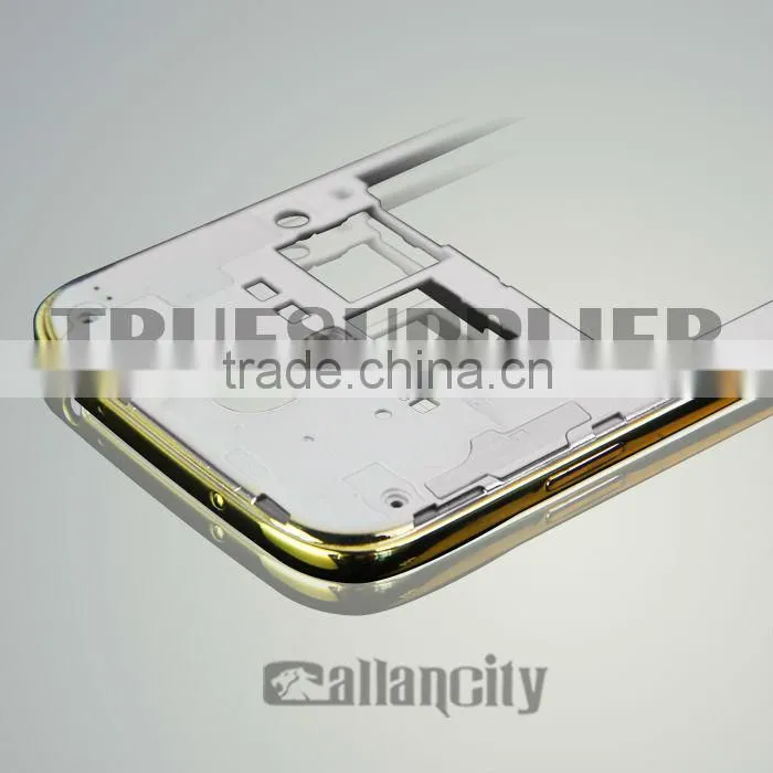 New design for Samsung gold middle plate for samsung s4 grand housing