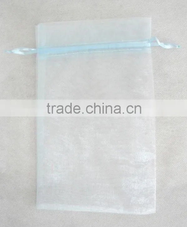 One color organza drawstring bags for gift