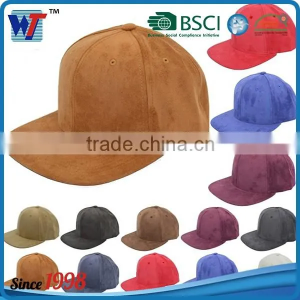 cheap custom embroidery flat brim 6 panel snapback cap