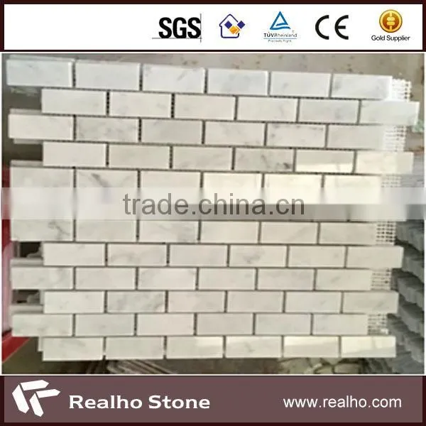 Chinese Crystal White Marble Mosaic with quality assurance