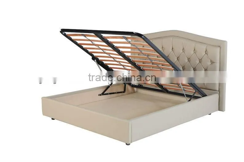 lift up bed frame with wooden slats