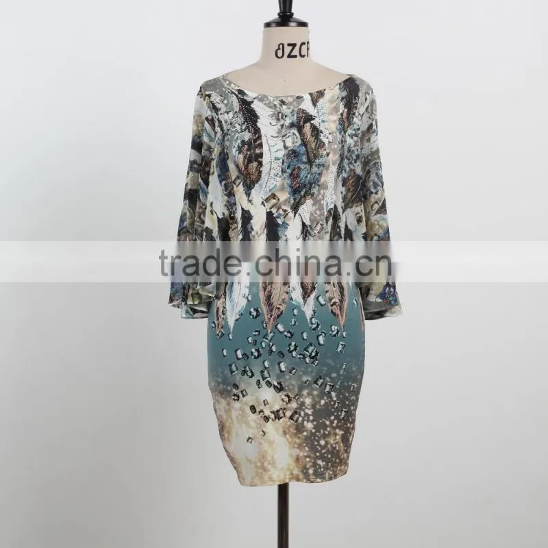 NEW ARRIVAL Sexy leopard bodycon dress 2016 deep V neck net dress custom dress supplier