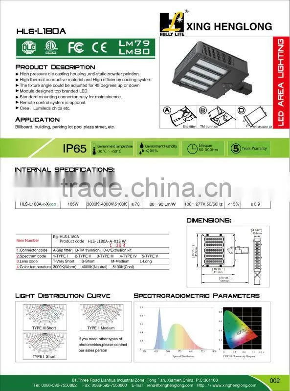 150W Parking Area and Car Dealer Lot Lighting,LED shoe box,LED shoebox light with DLC and ETL approval 5 years warranty